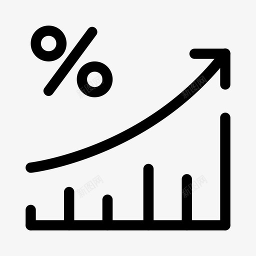 利息4月增加图标svg_新图网 https://ixintu.com 4月 利息 利率 增加 银行和金融