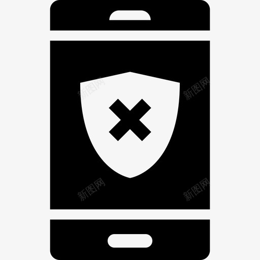 不安全防病毒电话图标svg_新图网 https://ixintu.com 不安全 无保护 智能手机 智能手机字形 电话 防病毒