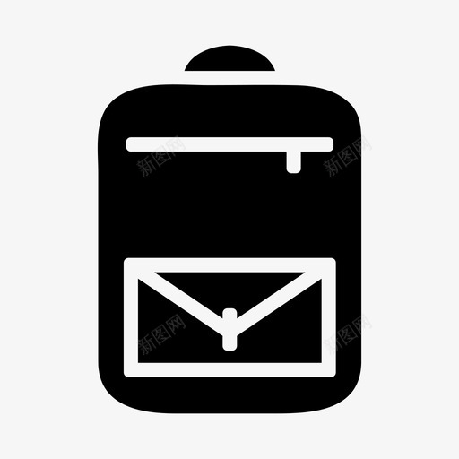 书包学校学生图标svg_新图网 https://ixintu.com 书包 学校 学生