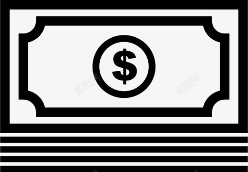 货币现金付款图标svg_新图网 https://ixintu.com 付款 现金 货币 货币和硬币 购买