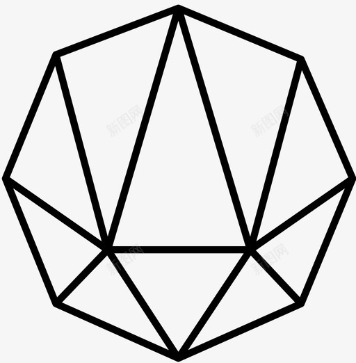 钻石翡翠宝石图标svg_新图网 https://ixintu.com 宝石 珠宝 翡翠 钻石 钻石薄
