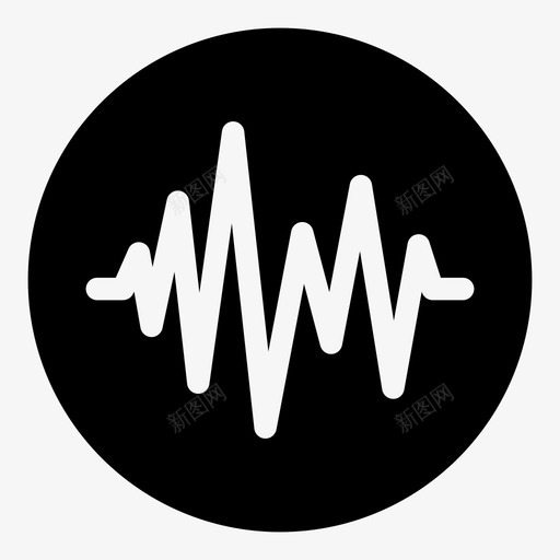 声波音频音频信号图标svg_新图网 https://ixintu.com 声波 波形 音乐 音频 音频信号