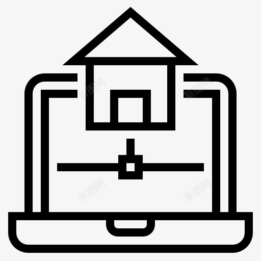 家庭互联网互联网连接本地网络图标svg_新图网 https://ixintu.com 互联网连接 在线连接 家庭互联网 本地网络 网络连接