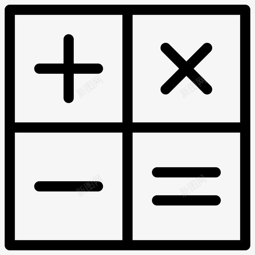 计算器钱图标svg_新图网 https://ixintu.com 计算器 钱