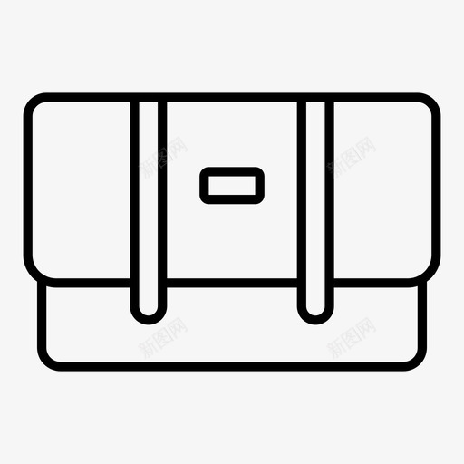 信使包时尚行李线图标svg_新图网 https://ixintu.com 信使包 时尚 行李线