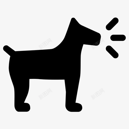 吠叫狗噪音图标svg_新图网 https://ixintu.com 吠叫 噪音 宠物 狗