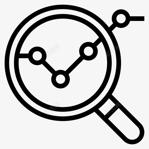 分析玻璃图表图标svg_新图网 https://ixintu.com 分析 商业 图表 放大 玻璃 统计