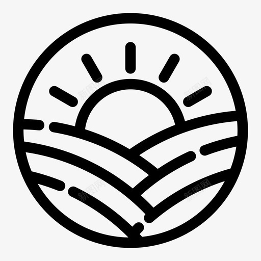 草地野营田野图标svg_新图网 https://ixintu.com 夏天 田野 自然 草地 野营 野营用品 阳光