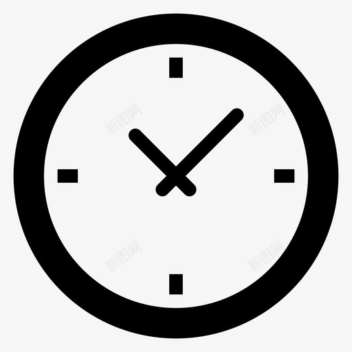 时钟商务办公室图标svg_新图网 https://ixintu.com 2000个简单的实心图标 办公室 商务 时钟 时间 计划