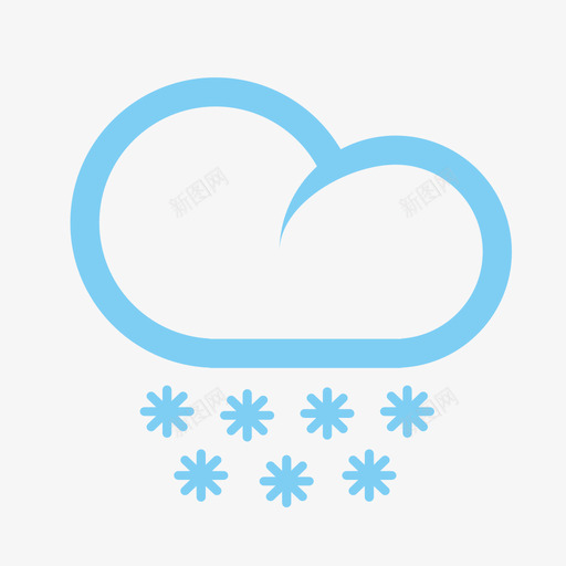 天气图标_暴雪svg_新图网 https://ixintu.com 天气图标_暴雪 填充 扁平 简约 单色 圆润