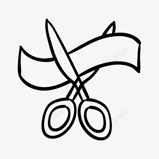 剪彩工艺手绘图标svg_新图网 https://ixintu.com 剪刀 剪彩 工业 工艺 手绘 海底 海洋