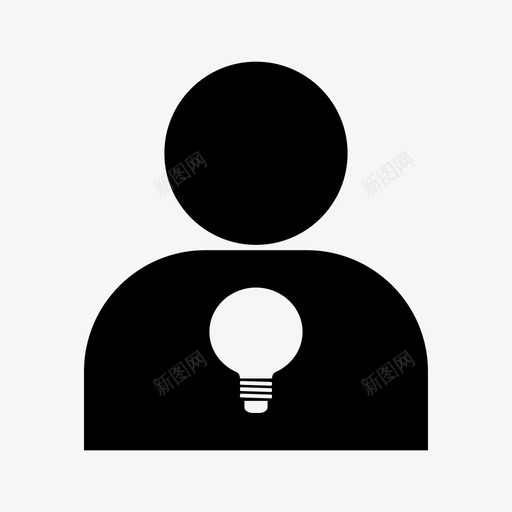 人能量光图标svg_新图网 https://ixintu.com 人 光 力量 能量