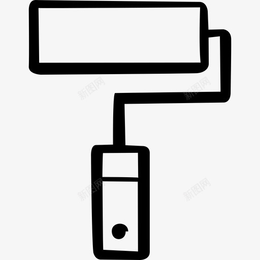 滚筒油漆工颜色油漆图标svg_新图网 https://ixintu.com 工具 手绘v2 油漆 滚筒油漆工 颜色