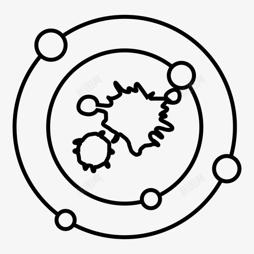 细菌疾病医学图标svg_新图网 https://ixintu.com 医学 疾病 病毒 目标 细菌