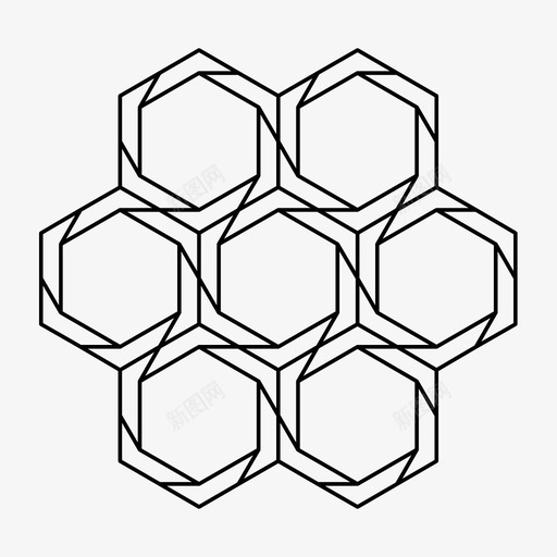 瓷砖图案几何图案几何图形图标svg_新图网 https://ixintu.com 六边形瓷砖 六边形瓷砖图案 六边形设计 几何图形 几何图案 无缝 瓷砖图案