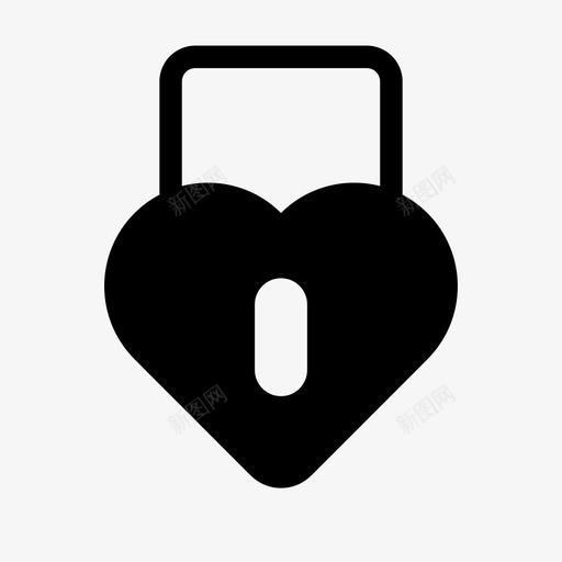 锁爱心锁图标svg_新图网 https://ixintu.com 心 爱2 锁 锁爱