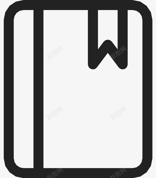 书籍书签收藏夹图标svg_新图网 https://ixintu.com 书签 书籍 保存 功能区 收藏夹