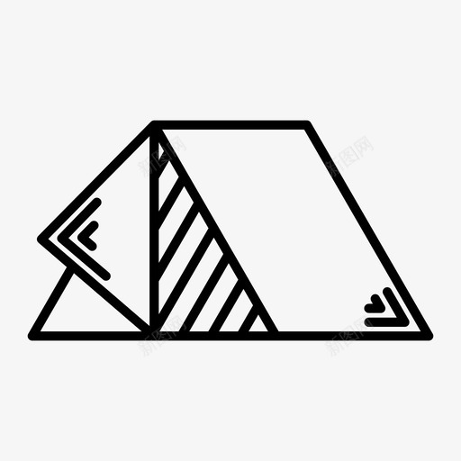 帐篷野营远足图标svg_新图网 https://ixintu.com 帐篷 探险 森林 荒野 远足 野营