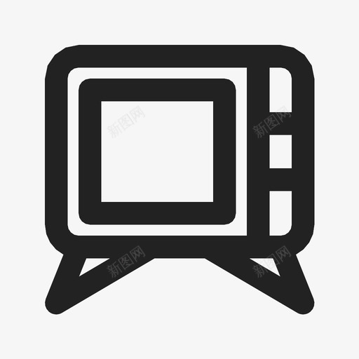 电视电子复古图标svg_新图网 https://ixintu.com 复古 屏幕 电子 电视