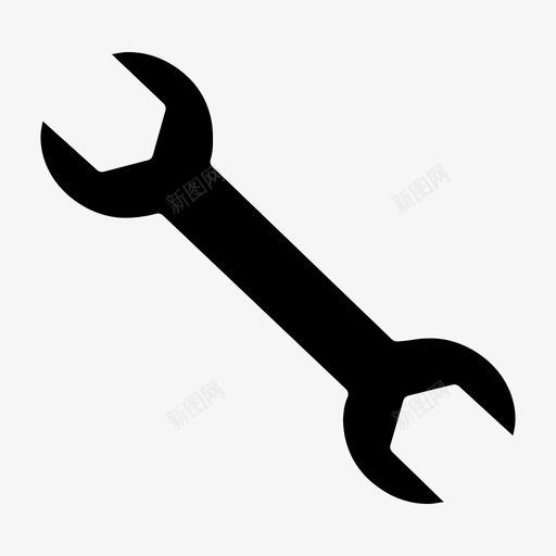 扳手设备修理图标svg_新图网 https://ixintu.com 修理 工具 扳手 设备