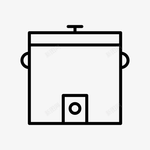 电饭煲家用电器图标svg_新图网 https://ixintu.com 家用电器 电饭煲