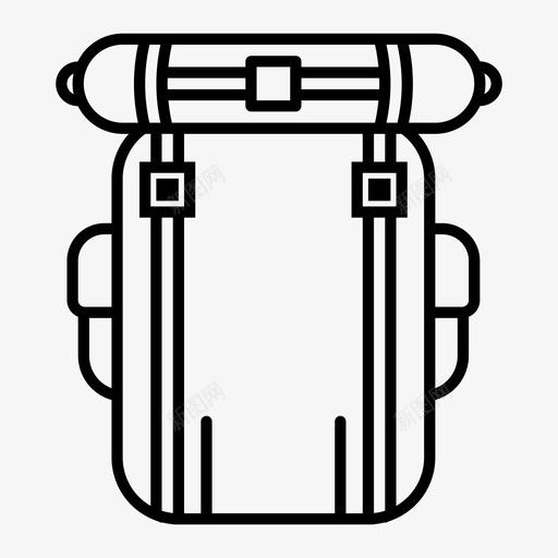 背包露营远足图标svg_新图网 https://ixintu.com 冒险 旅行 背包 远足 露营
