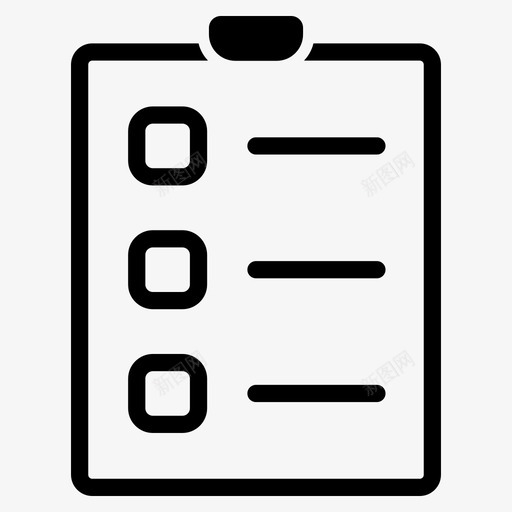 检查表剪贴板提醒图标svg_新图网 https://ixintu.com 任务 剪贴板 报告 提醒 检查表 黑色集合