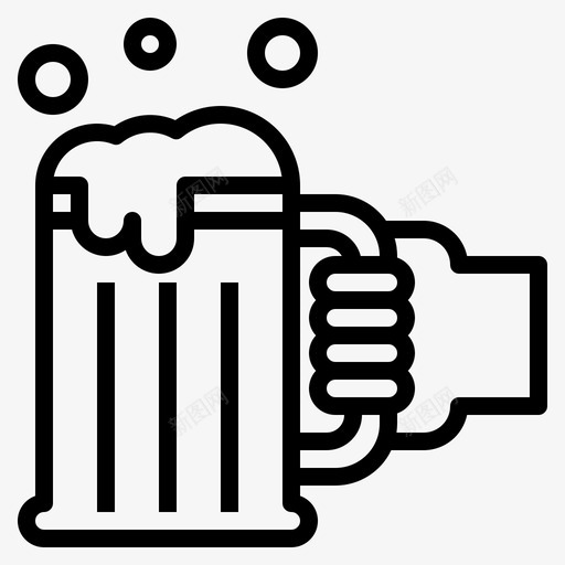 啤酒杯庆祝欢呼图标svg_新图网 https://ixintu.com 啤酒杯 庆祝 欢呼 祈祷