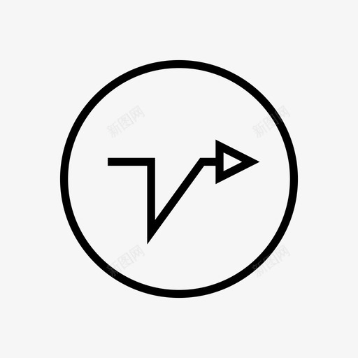 箭头方向指针图标svg_新图网 https://ixintu.com 右 指针 方向 箭头 箭头圆圈框