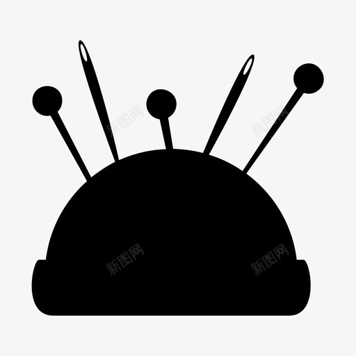 针衣服针头图标svg_新图网 https://ixintu.com 卡通 缝纫 衣服 裁缝 针 针头