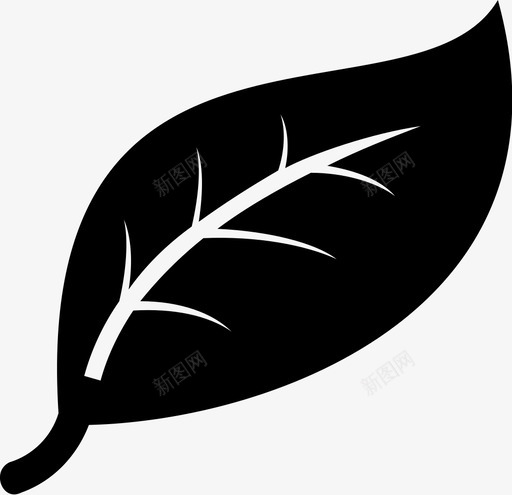 叶草药叶子图标svg_新图网 https://ixintu.com 叶 叶子 有机物 植物 草药