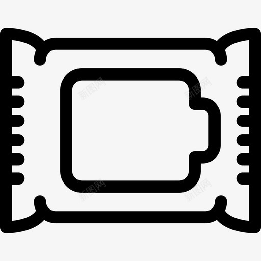 卸妆湿巾漂亮直线型图标svg_新图网 https://ixintu.com 卸妆湿巾 漂亮 直线型