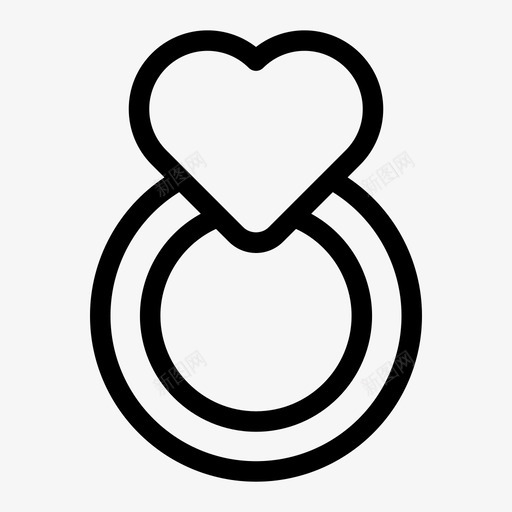 爱的戒指心爱2图标svg_新图网 https://ixintu.com 心 爱2 爱的戒指
