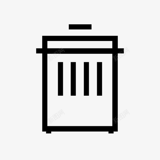 垃圾箱清洁删除图标svg_新图网 https://ixintu.com 全球变暖 删除 回收站 垃圾桶 垃圾箱 清洁 生态