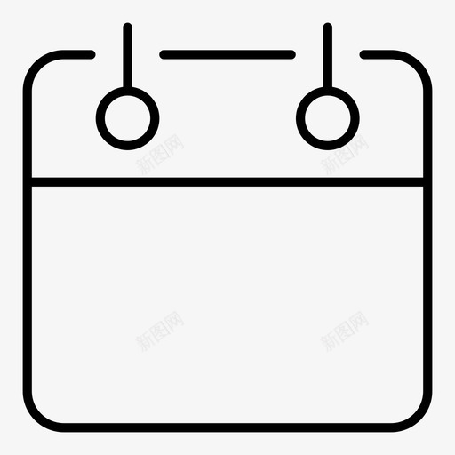 月历日历挂历图标svg_新图网 https://ixintu.com 周历 挂历 日历 月历