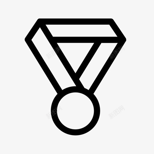奖牌冠军金牌图标svg_新图网 https://ixintu.com 优胜者 体育运动 冠军 奖牌 奖章 金牌