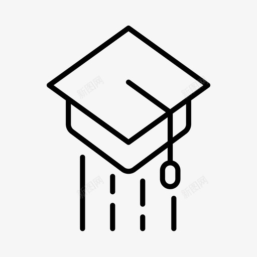 毕业典礼教育图标svg_新图网 https://ixintu.com 典礼 学校 教育 毕业 毕业帽