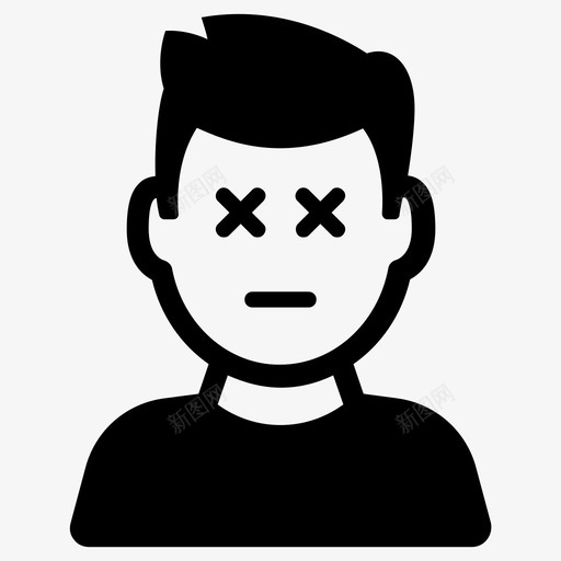 死去死去的人感慨图标svg_新图网 https://ixintu.com 感慨 死去 死去的人 疲惫 表情笑脸 逝去
