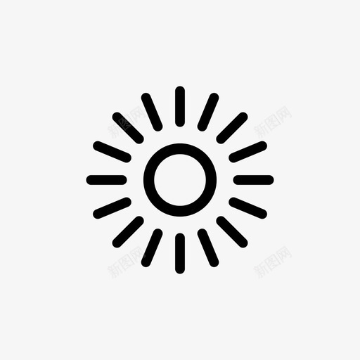 阳光自然天气图标svg_新图网 https://ixintu.com 天气 自然 阳光