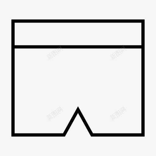 裤子马裤短裤图标svg_新图网 https://ixintu.com 时尚 短裤 裤子 马裤