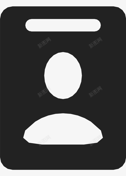 名片身份证个人资料图标svg_新图网 https://ixintu.com 个人资料 名片 身份证