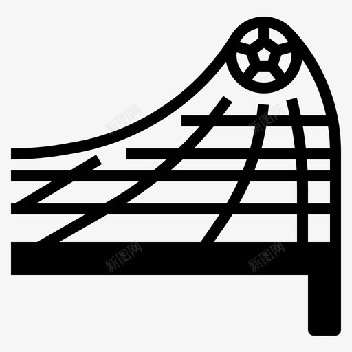 进球球比赛图标svg_新图网 https://ixintu.com 比赛 球 网 足球 进球