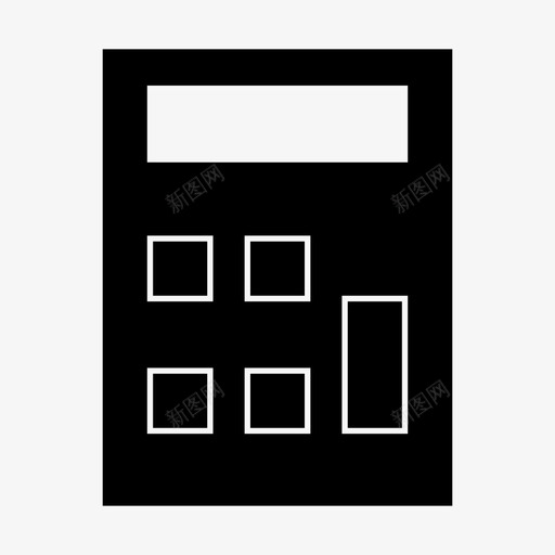计算器计数数学图标svg_新图网 https://ixintu.com 数学 用户界面 网页设计 计数 计算器