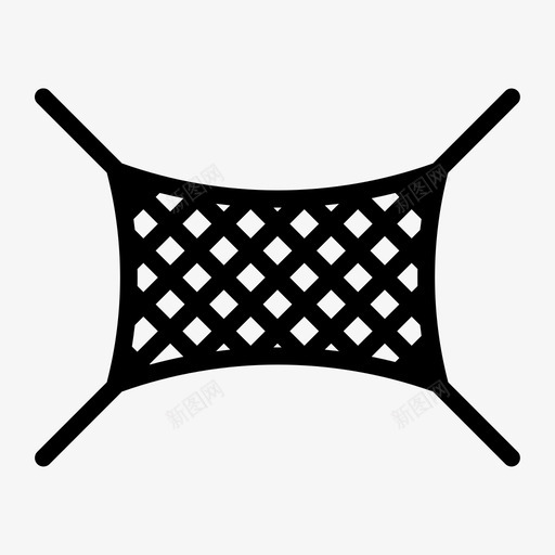 安全网坠落防护图标svg_新图网 https://ixintu.com 坠落 安全网 安全设备和防护用品 防护