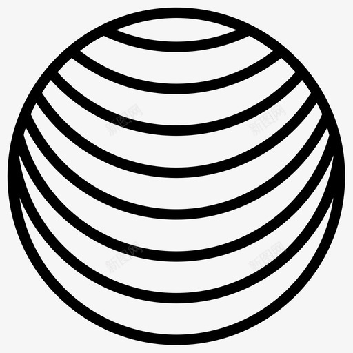 圆球几何图标svg_新图网 https://ixintu.com 几何 圆 球 藤制品 藤条 藤球