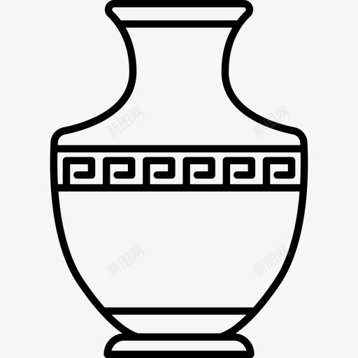 希腊花瓶艺术品展览必须继续下去图标svg_新图网 https://ixintu.com 展览必须继续下去 希腊花瓶 艺术品