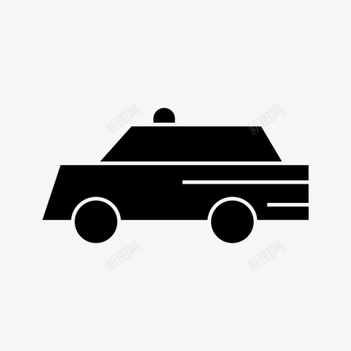 车巡逻车警车图标svg_新图网 https://ixintu.com 冲突 巡逻车 警车 车