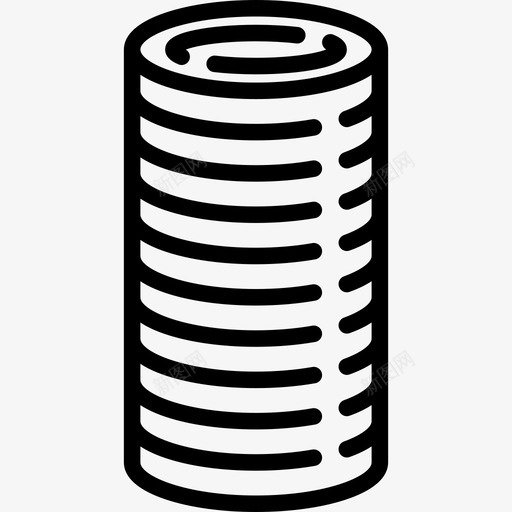赌场的一叠硬币直线的图标svg_新图网 https://ixintu.com 直线的 赌场的一叠硬币
