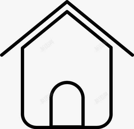 家住所小屋图标svg_新图网 https://ixintu.com 住所 家 小屋 房地产 房子
