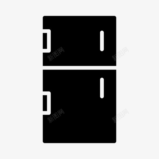 冰箱冰柜霜图标svg_新图网 https://ixintu.com 冰柜 冰箱 科技 霜